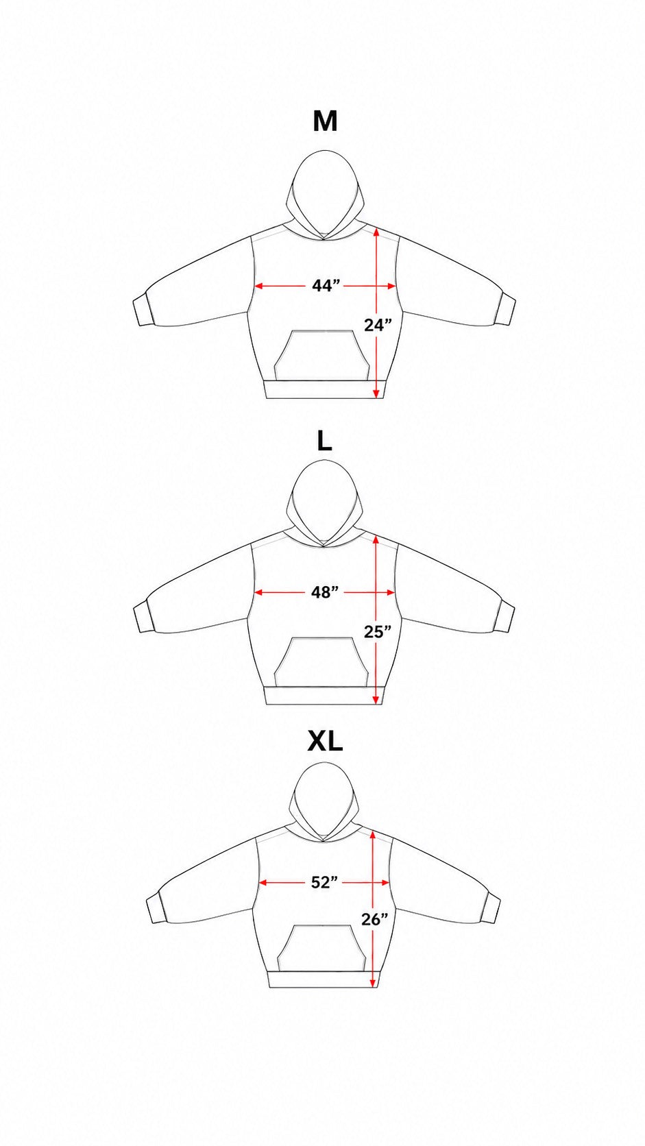 BOXY FIT HOODIE - BLACK